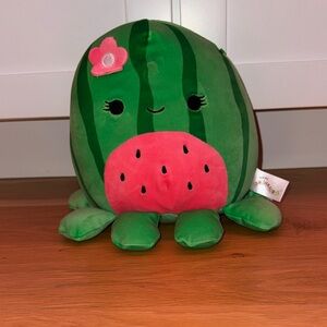 Squishmallows Green and Pink Watermelon Stuffed Animal